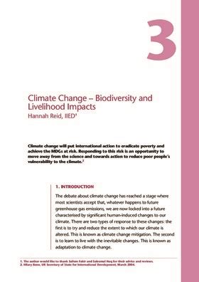 37 3 Climate Change Biodiversity And Livelihood Impacts IIED