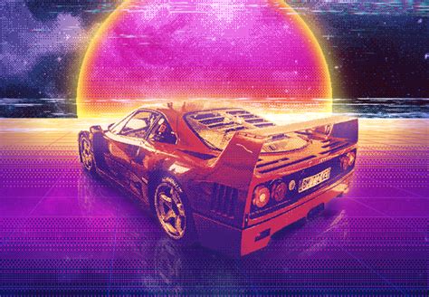 Download Retro Vaporwave Chillwave Car Artistic Retro Wave Hd Wallpaper