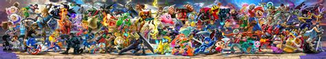 Super Smash Bros Ultimate Official Panoramic Art By Leafpenguins On