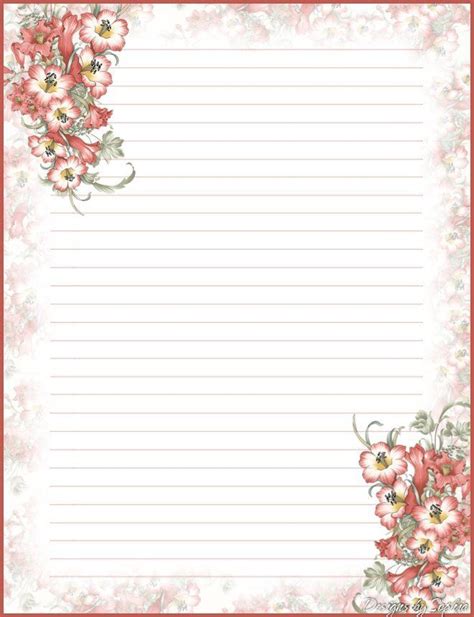 Free Printable Lined Paper For Letter Writing A Line Divided Into 3