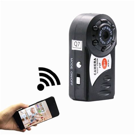 mini video wifi secret camera mini q7 camera 720p dv dvr wireless nanny espia camcorder recorder