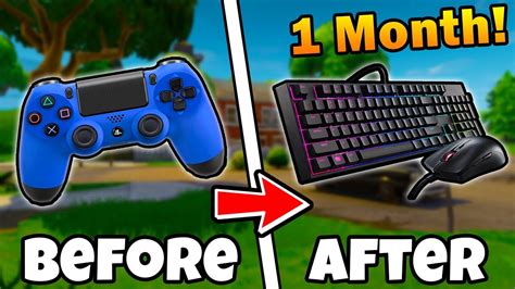 But as they are very far apart from each other it is very tough to be agile during play time as the fingers might find it a bit hard to reach two ends of the keyboard. 1 MONTH on KEYBOARD & MOUSE Fortnite! Controller to PC 1 ...