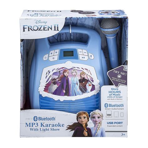 Disney Frozen 2 Bluetooth Mp3 Karaoke Machine Player With Microphone