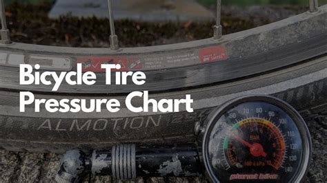 Bicycle Tire Pressure Chart A Tire Pressure Guide