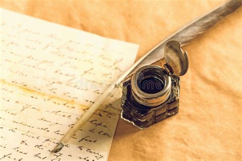 Quill Pen Stock Image Image Of Oldfashioned Quill Handwriting 62881613