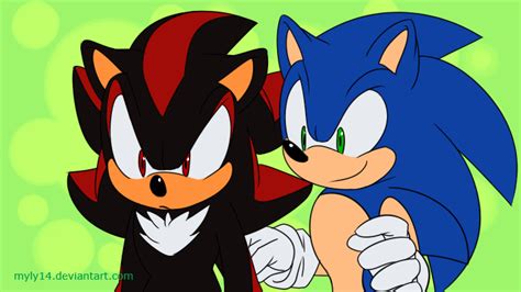 Sonic And Shadow Hug So Cute Shadow And Sonic Friends