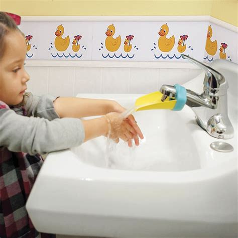 Aqueduck Faucet Extender Makes It Easy For Kids To Reach The Water