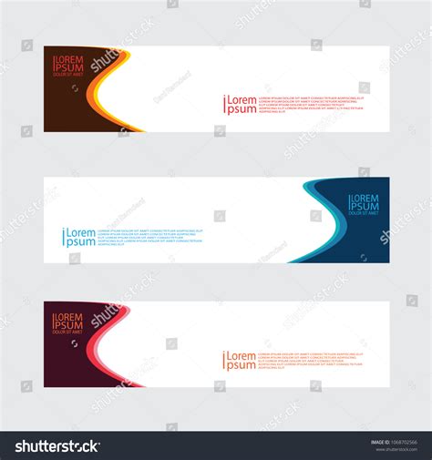 Vector Abstract Web Benner Template Stock Vector Royalty Free