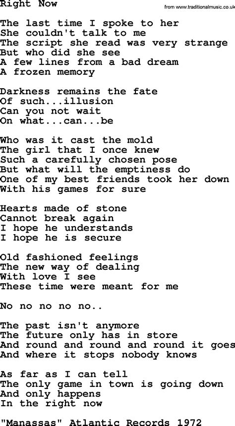 Right Now By The Byrds Lyrics With Pdf