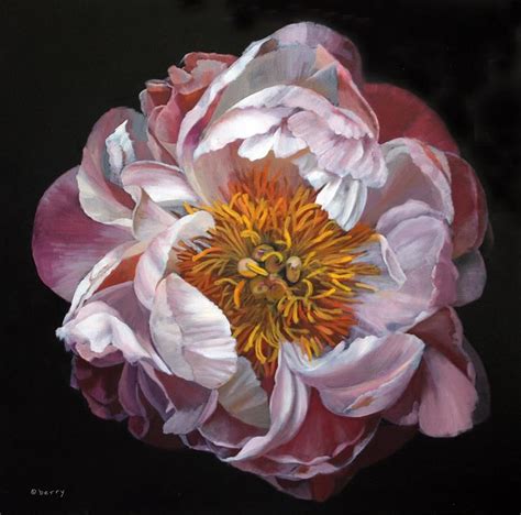 Daily Paintworks Original Fine Art Suzanne Berry Flower Painting