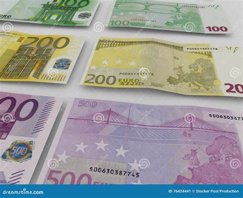 Euro Banknotes Money Stock Image Image Of Euro Commercial 76424441