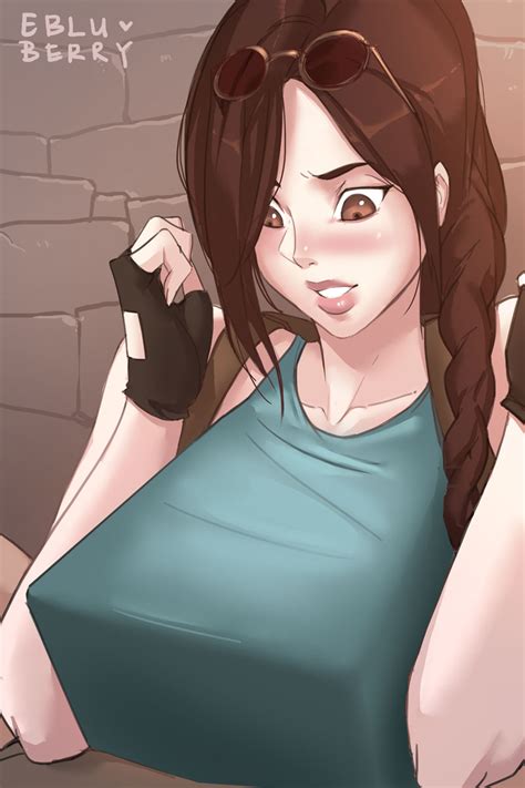 Fanart Friday Lara Croft By Ebluberry Hentai Foundry