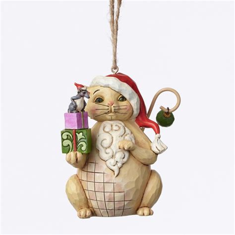 Jim Shore Christmas Cat Ornament Nib4047801 Cat Christmas