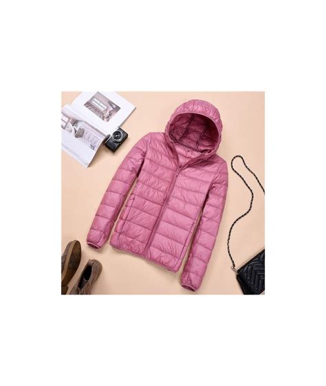 2019 Winter Jacket Women Ultra Light Down Jacket Women Hooded Coat 90