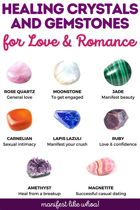 8 Crystals For Love And Relationships Healing Crystals And Gemstones For Manifesting Love And  In