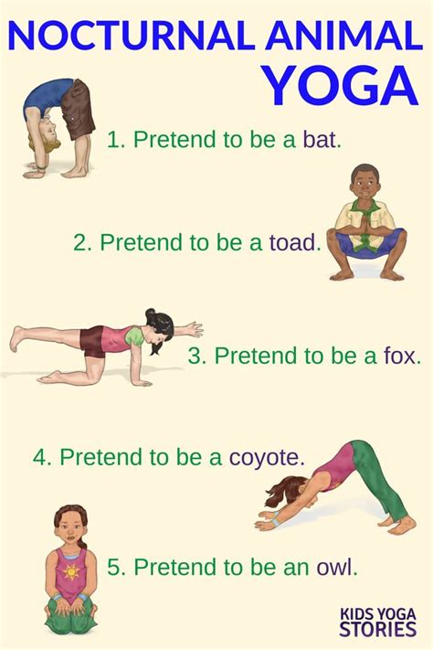 Animal Yoga Poses Printable