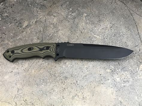 Hogue Ex F01 7 Fixed Knife Drop Point Blade 35158 G Mascus Green