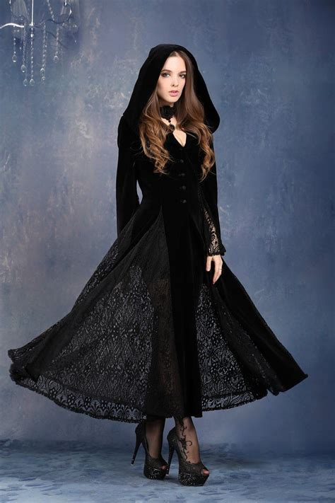 Dark In Love Victorian Gothic Vampire Gown Long Velvet And Lace Dress