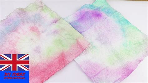 Watercolors Tie Dye With Spiral Super Easy Craft For Kids