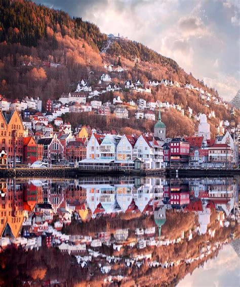 Autumn Stroll In Bergen Norway Travel Travel Bergen Norway