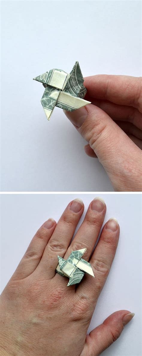 The Money Ring Ninja Star Is An Easy Origami Out Of One Dollar Bill