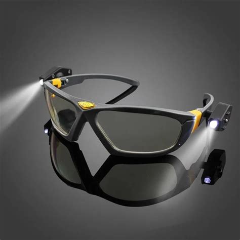 lenstyl led safety goggle glasses night reading eyewear for industrial work car repair workplace