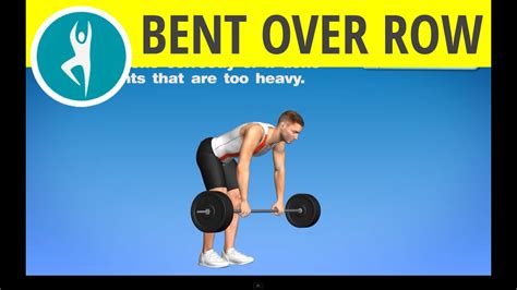 Bent Over Barbell Row Bodybuilding Workout For Middle Back Muscles