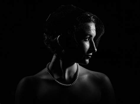 Artistic And Dramatic Studio Portraits Black And White Photography