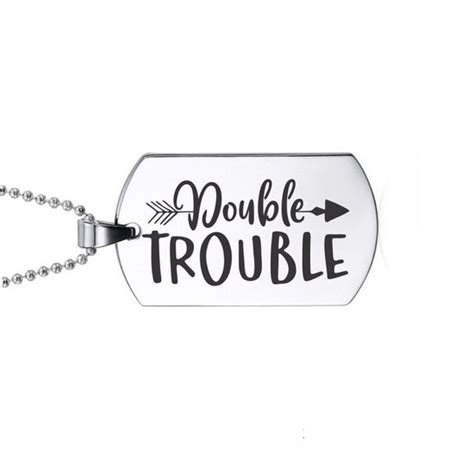 Ketting Rvs Double Trouble Bol Com