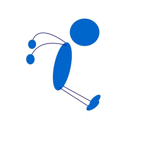 Landing Blue Stick Man Png Svg Clip Art For Web Download Clip Art