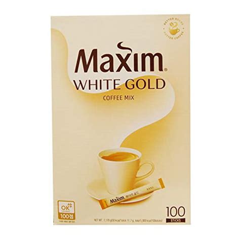 K Foods Korean Dongsuh Maxim White Gold Instant Coffee 100pks