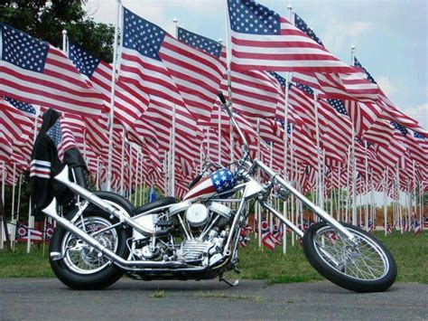 Happy 4th Of July Riding Motorcycle Lady Biker Motorcycle