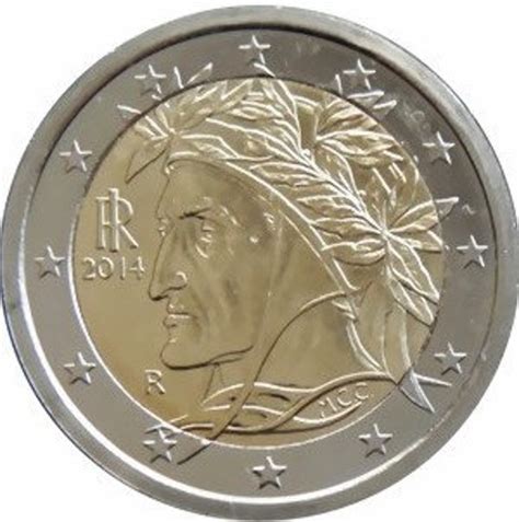 2 Euro Coin Italy 2002 Dante Alighieri Coin For By Ramonastore