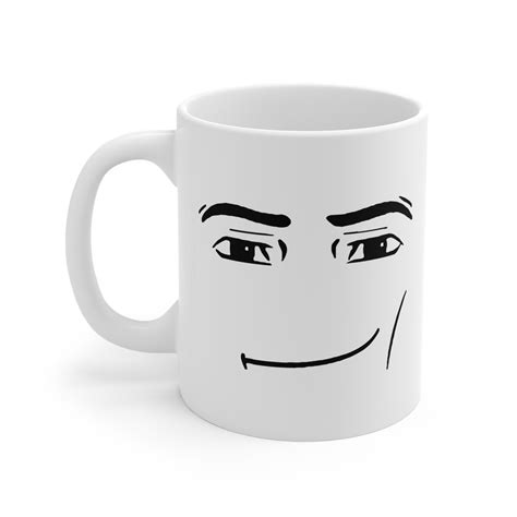 Roblox Man Face Mug Oz Etsy