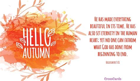 Hello Autumn Ecard Online Card Online Greeting Cards Christian