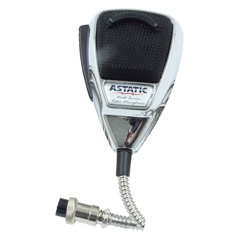 Astatic 302 10187 Chrome Noise Canceling Cb Microphone