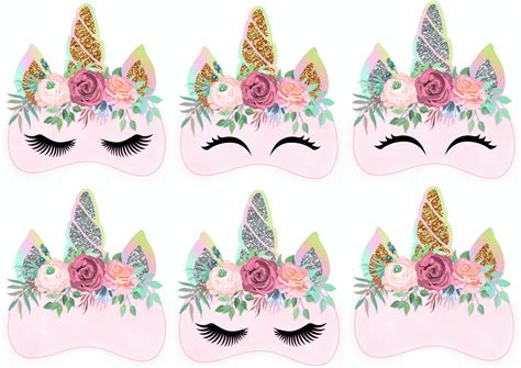 Unicornio Rosa Máscaras Para Imprimir Gratis Ideas Y Material