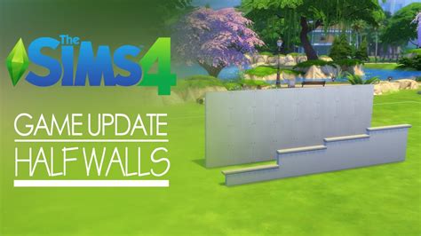 Clothing and hair by drteekaycee @ tsr. The Sims 4 - Half walls - Game update - YouTube