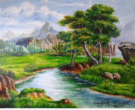 Oil Painting Of Nature Desi Painters
