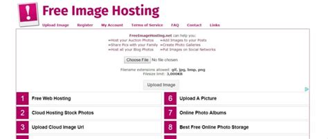 Best FREE Image Hosting Sites Upload Share In