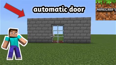 How To Make Automatic Door In Minecraft Automatic Door Minecraft Automaticdoor Minecraft