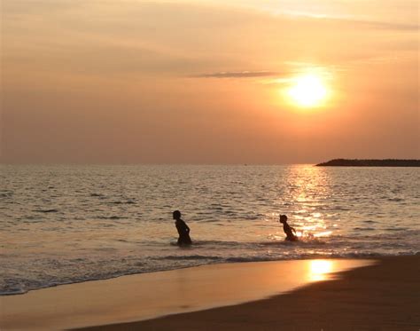 Kollam Beach Sunset Sunset At Kollam Beach Malayalam Flickr