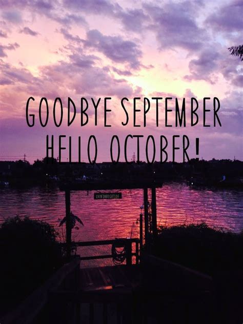 Sunset Goodbye September Hello October Pictures Photos And Images