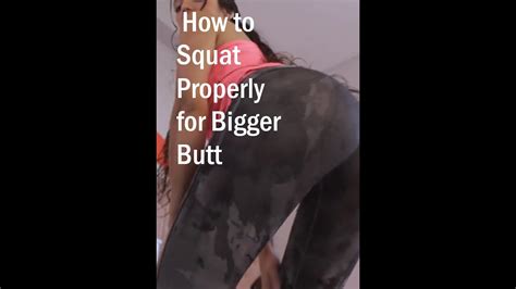 How Squat Properly For Bigger Butt Youtube