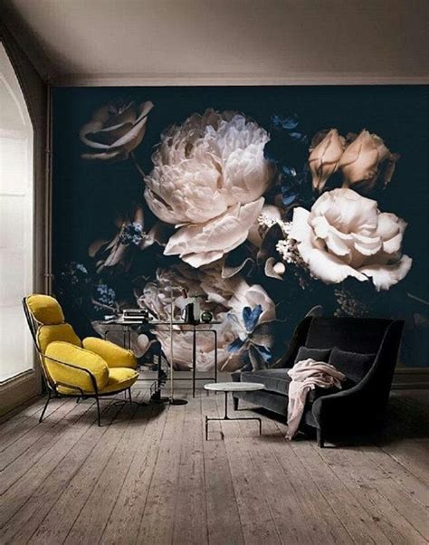 Large Floral Wallpaper Vintage Floral Wallpapers Floral Vintage