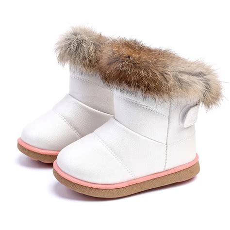 New 2018 Little Girls Kids Winter Warm Toddler Snow Boots Shoes For