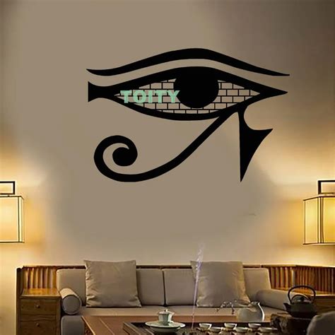 Vinyl Wall Decal Ancient Egypt Egyptian God Eye Of Ra Sticker Decor Living Room Wall Murals