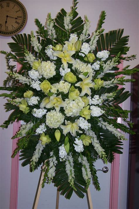 What Color Flowers For Sympathy Pastel Floral Standing Open Heart At