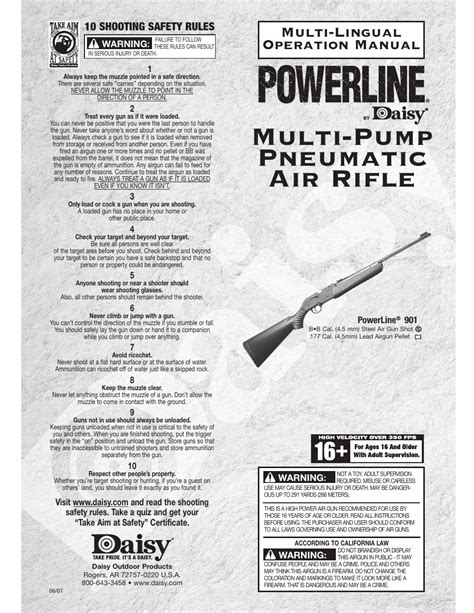 Daisy PowerLine 901 User Manual 7 Pages Original Mode Also For