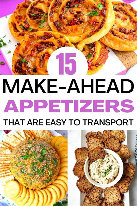Make Ahead Room Temperature Appetizers 1 1 Ohclary